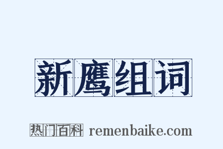 新鹰组词是什么意思的图片
